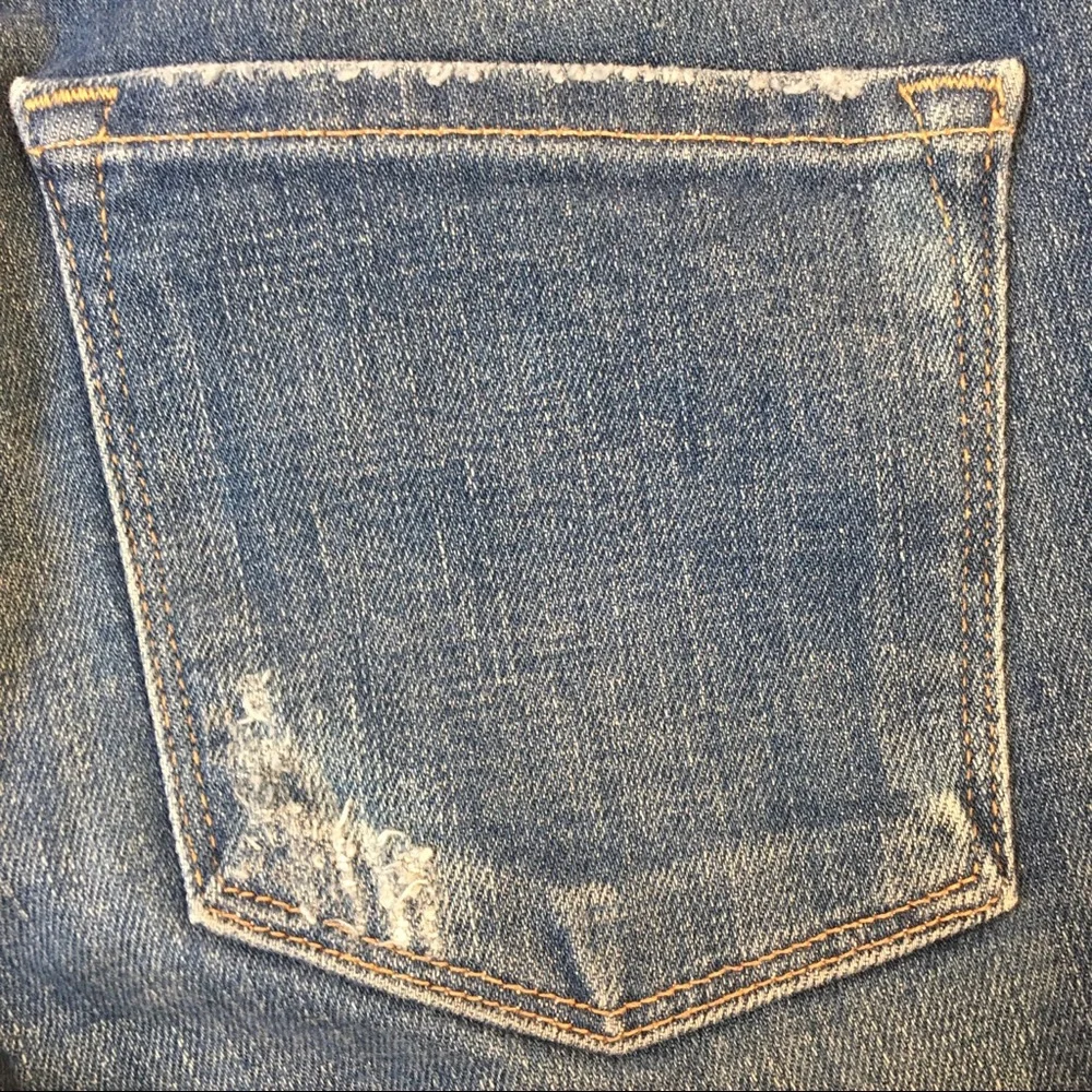 Frame Denim Jeans Le Skinny De Jeanne Size 26 Distressed Stretch Skinny - Picture 9 of 15